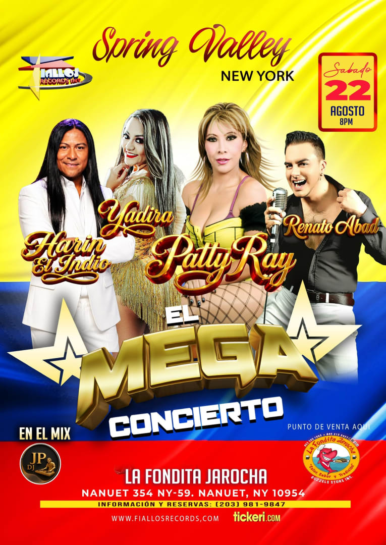 SPRING VALLEY NEW YORK l PATTY RAY -HARIN EL INDIO -RENATO ABAD-YADIRA