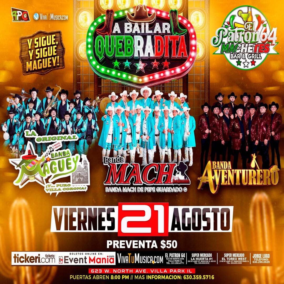 Banda Mach, Banda Aventurero, y otros en Illinois