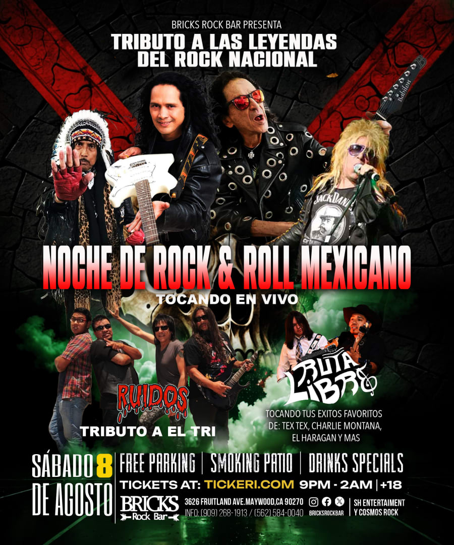 ROCK & ROLL NACIONAL CON TRIBUTOS A EL TRI, EL HARAGAN TEX TEX, BOSTIK Y MÁS.