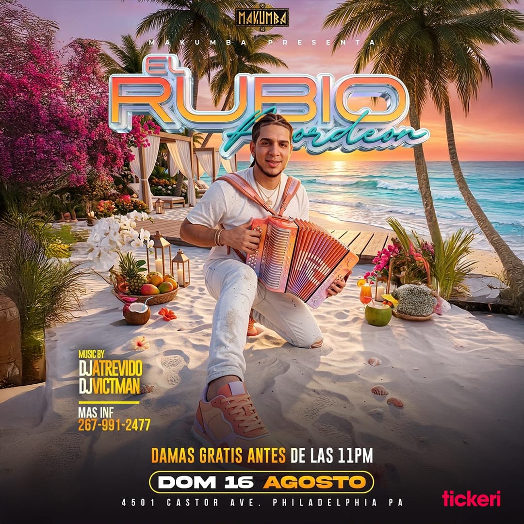 El rubio Acordeon en vivo en Philadelphia