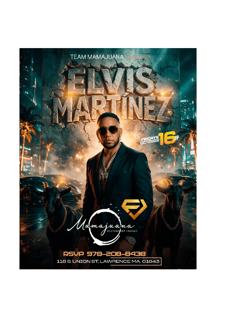 ELVIS MARTINEZ en Lawrence, 16 de octubre