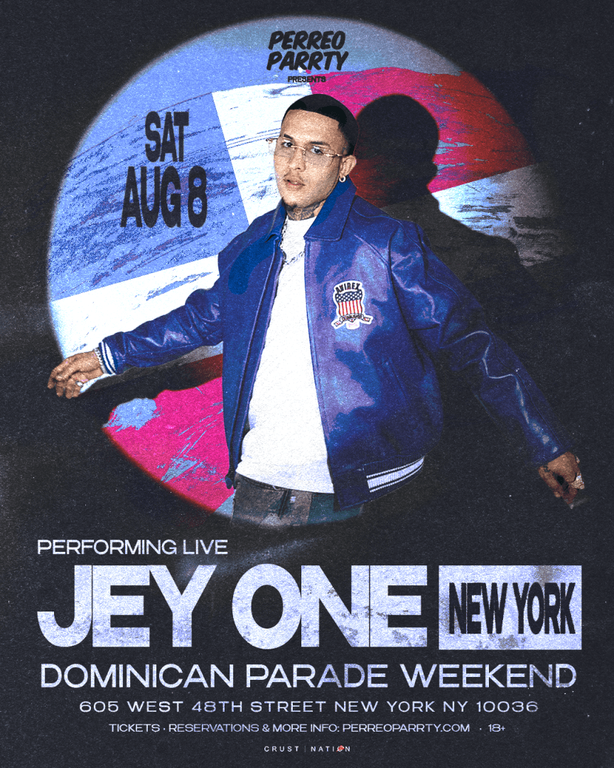 JEY ONE - PERREO PARRTY (18+) Desfile dominicano Fin de semana NYC HK Hall