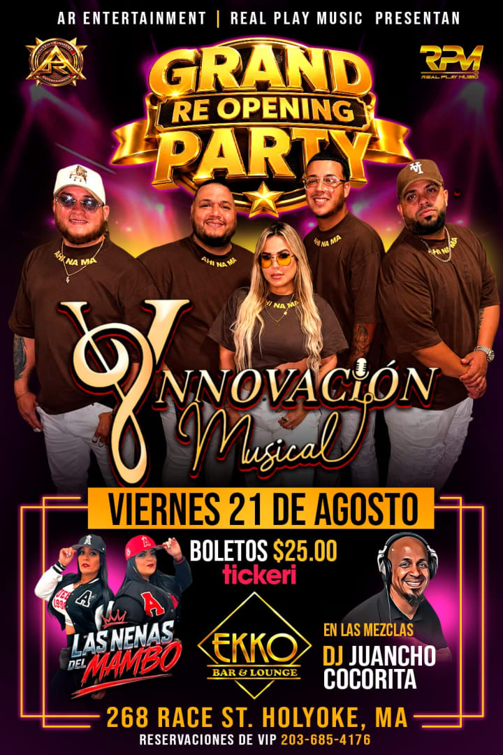 GRUPO YNNOVACION LLEGA A HOLYOKE MASS