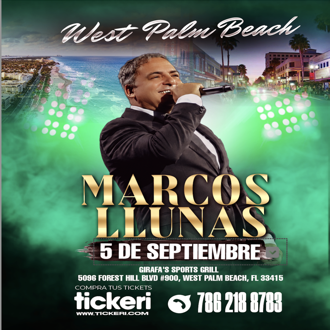 Marcos Llunas en vivo en West Palm beach
