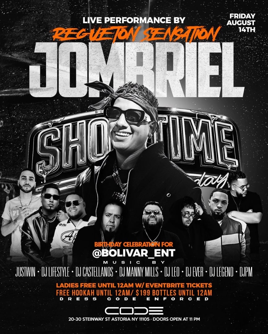 Showtime Viernes Independencia Ecuatoriana Edición Jobriel En Vivo En Code Astoria