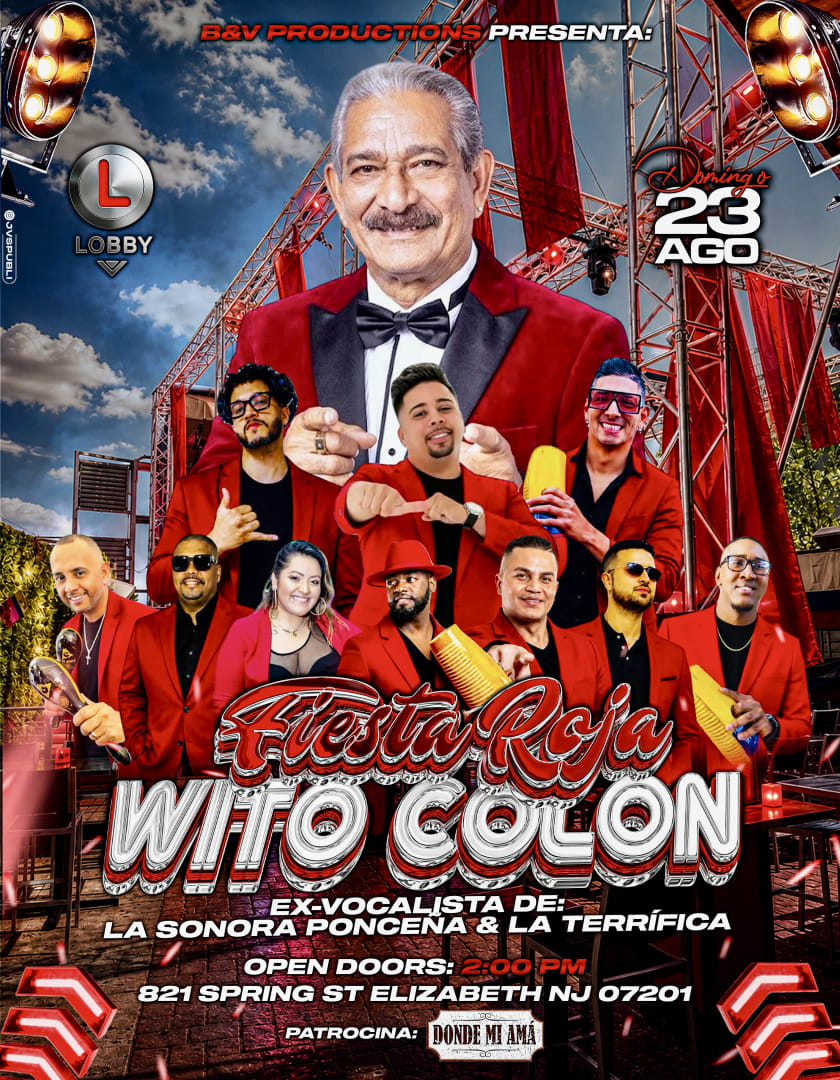 RED PARTY WITO COLON FORMER VOCALIST SONORA PONCENA