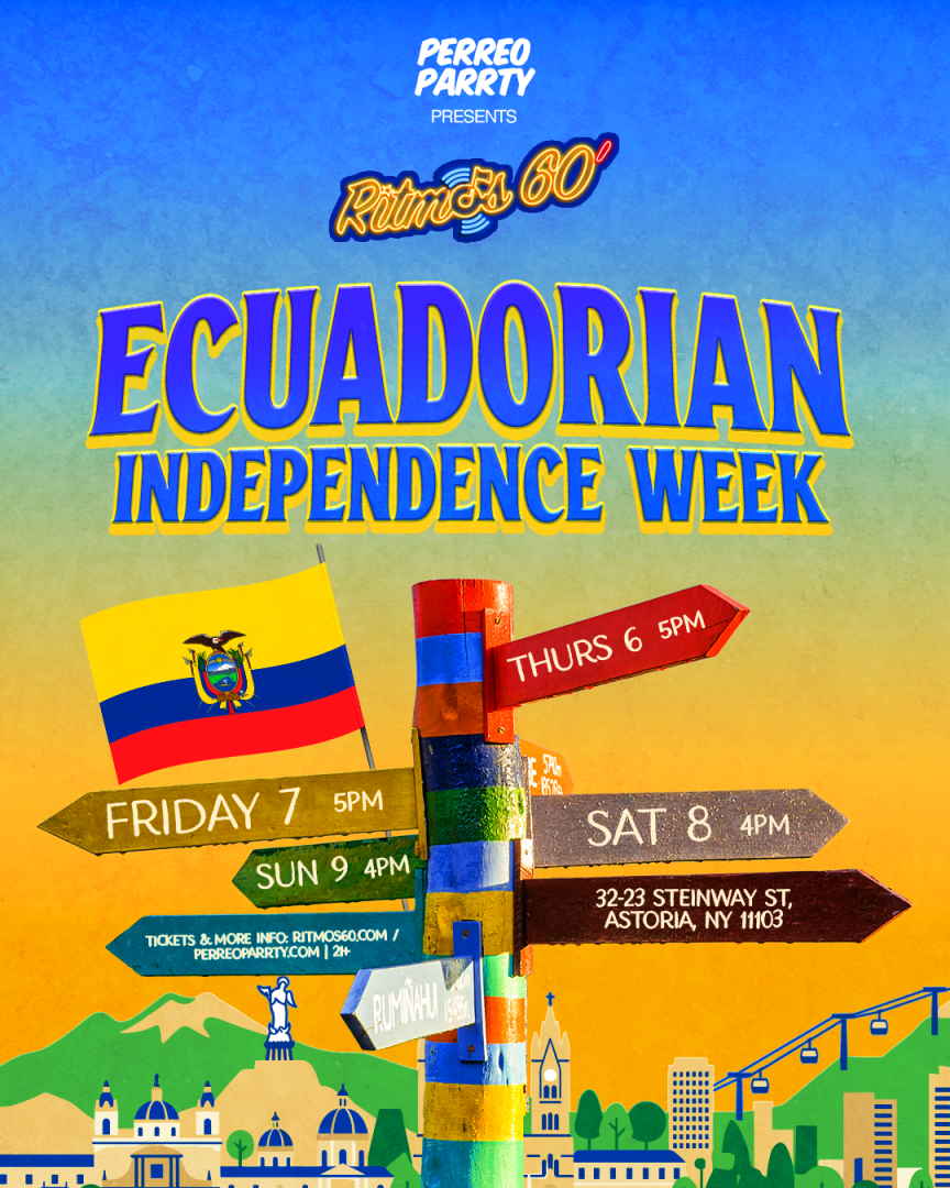 Fiesta del Día de la Independencia del Ecuador: música latina y reggaetón en Ritmos Bar NYC