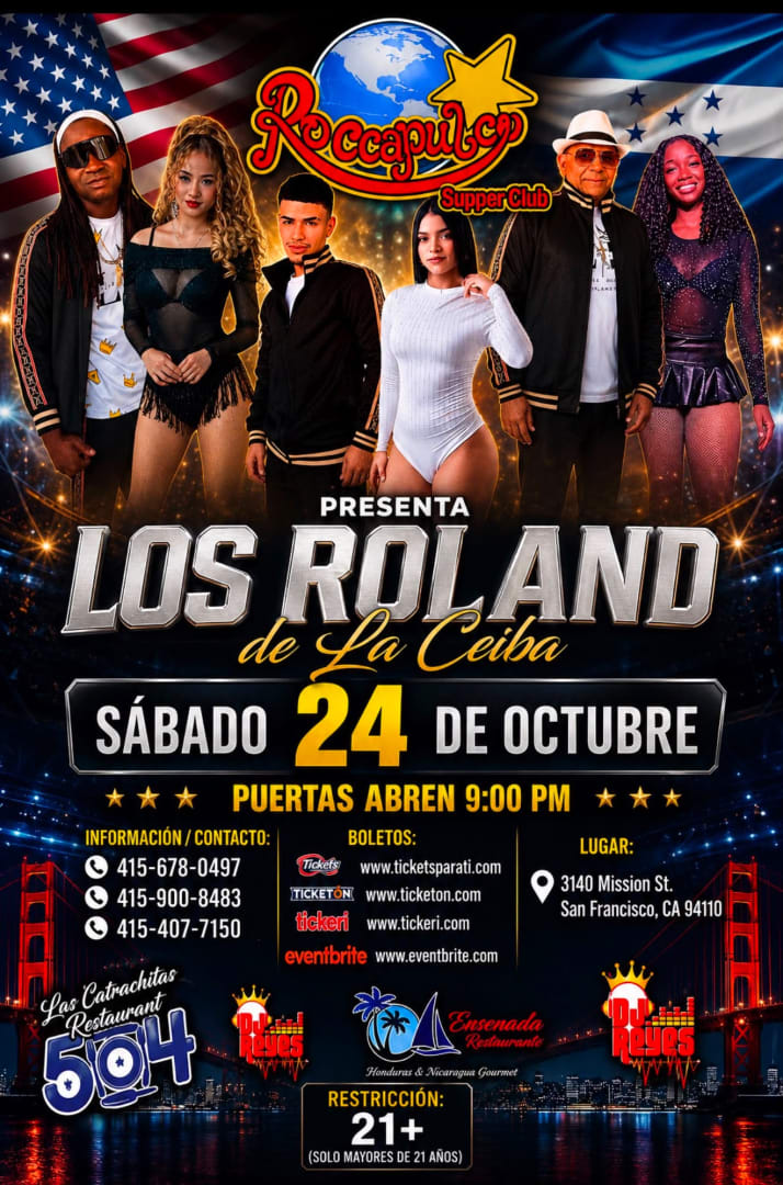 Los Rolands en vivo 10-24-2026 General ticket 21 plus 9pm