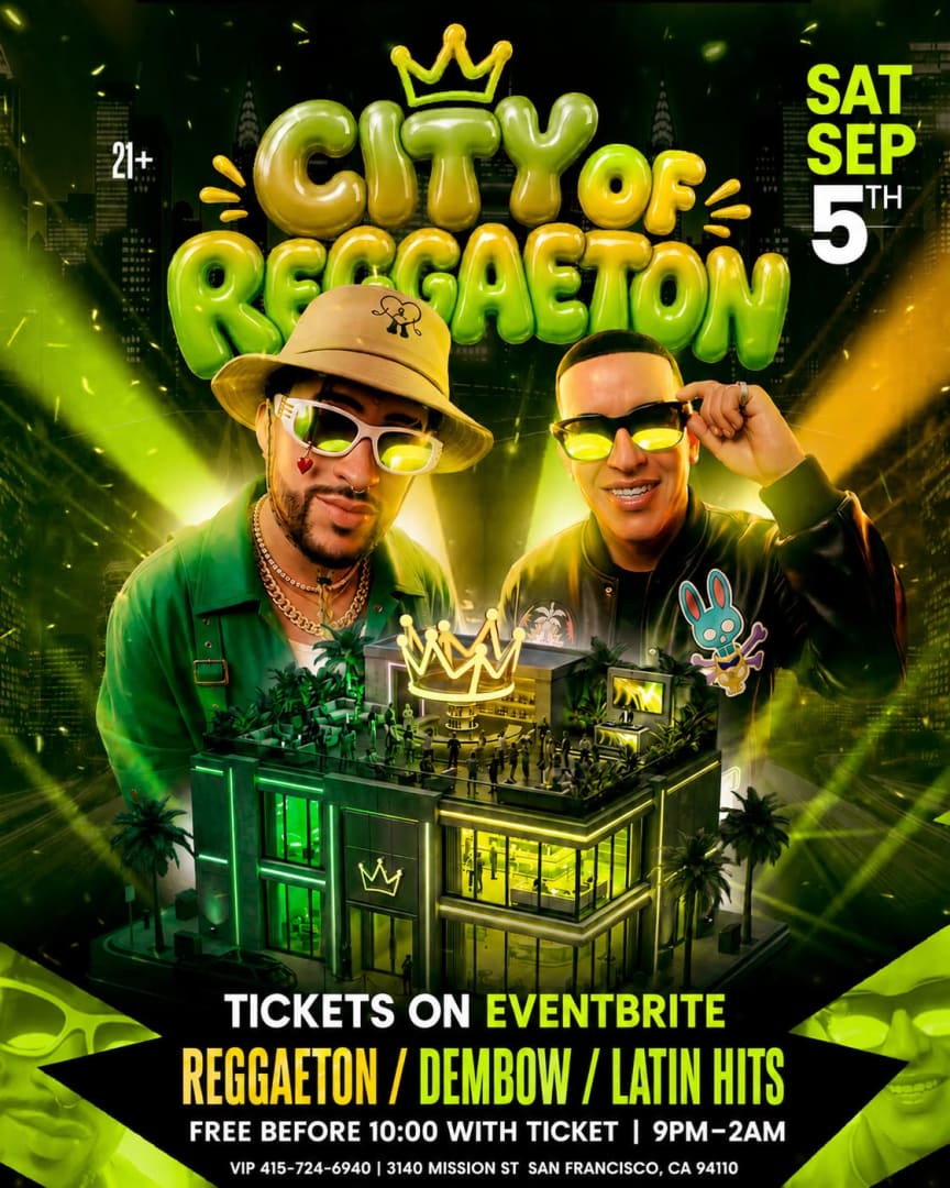 Ciudad del reggaeton Día del Trabajo edición fin de semana 9-5-2026 puertas 9pm 21 plus