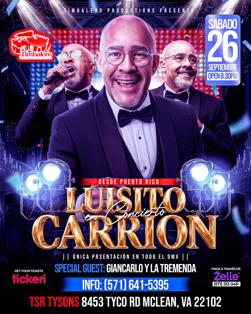 Luisito Carrión en Virginia – Show Exclusivo