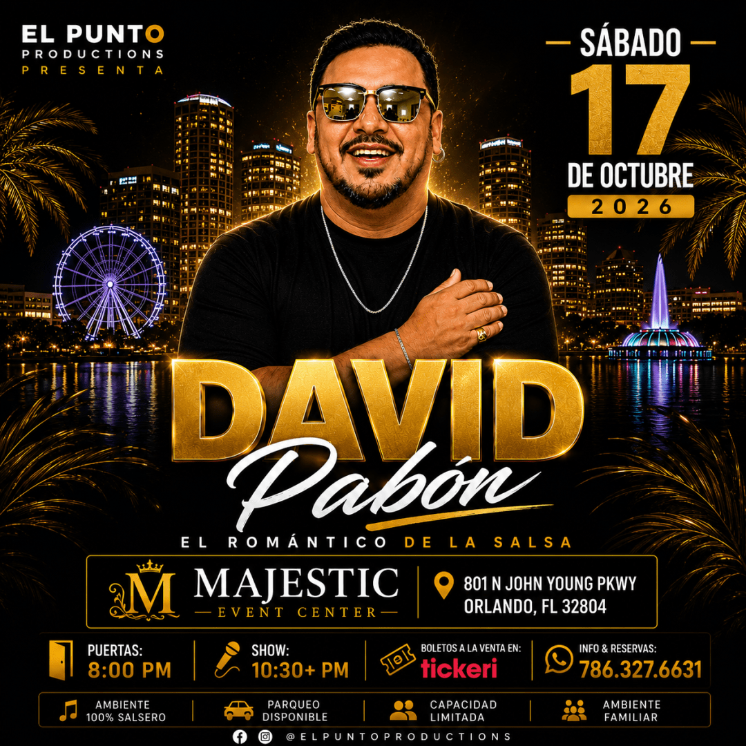 DAVID PABÓN EN ORLANDO MAJESTIC EVENT CENTER