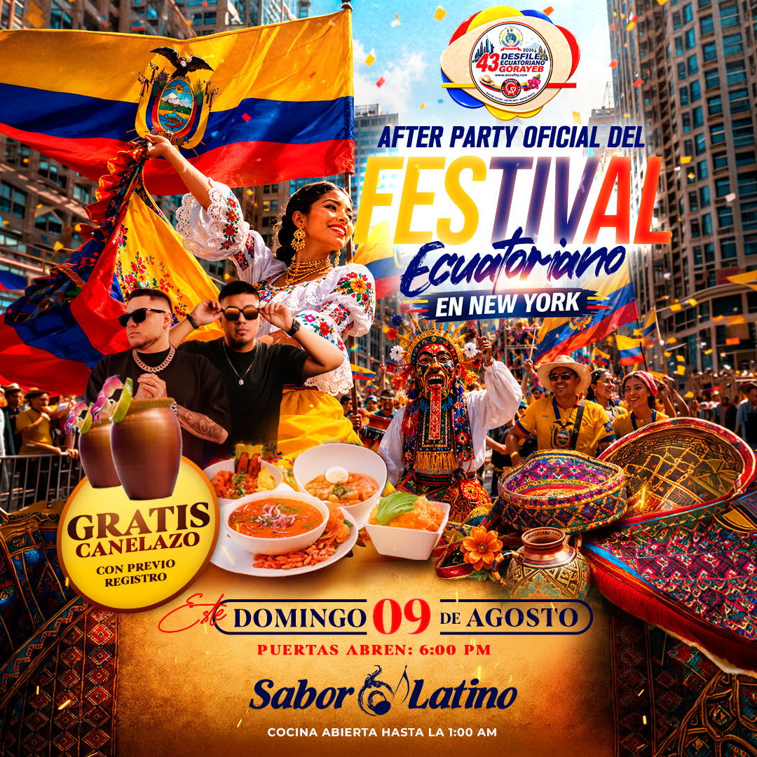 AFTER PARTY OFICIAL DEL DESFILE ECUATORIANO NY | Sabor Latino