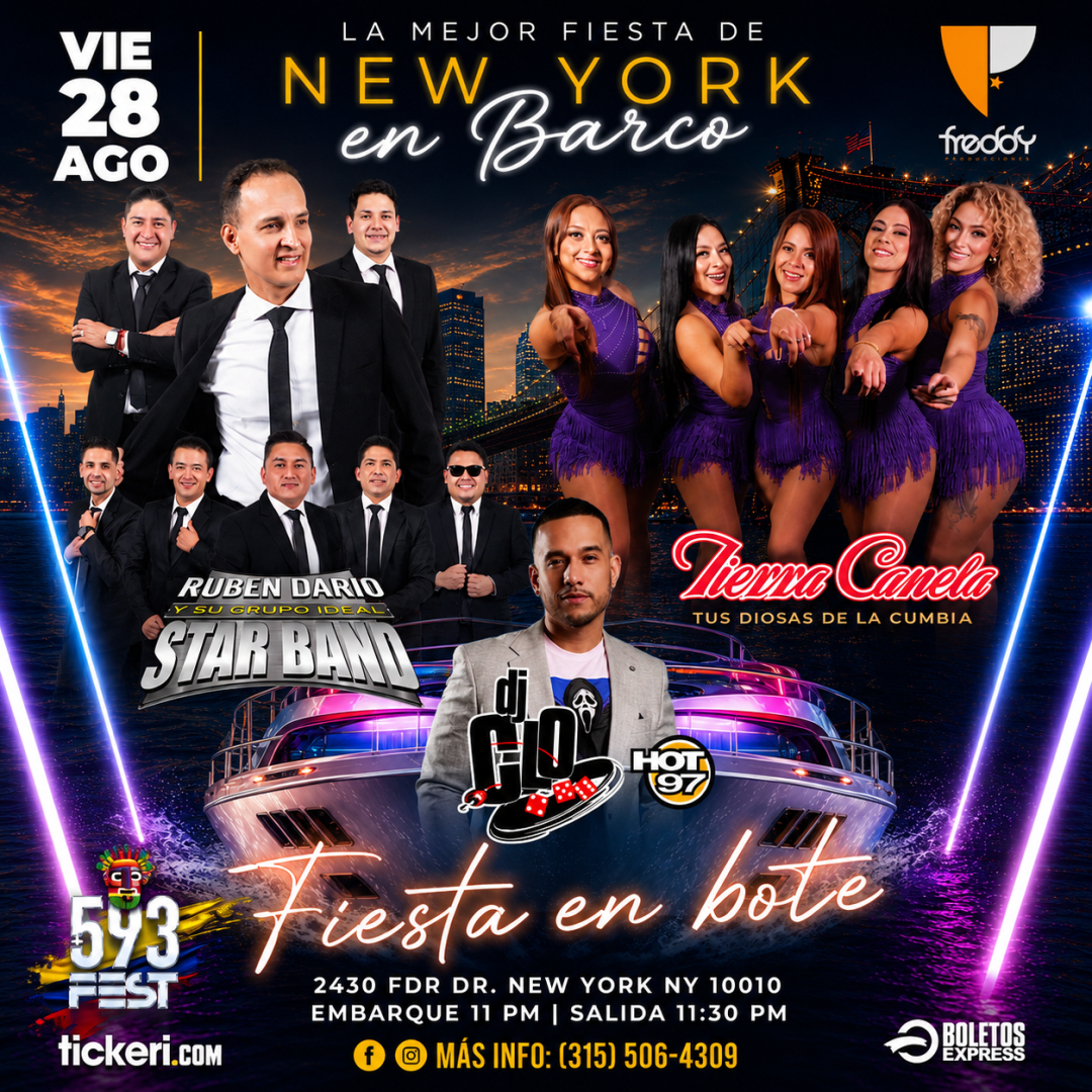Tierra Canela, Star Band & DJ Clo | Fiesta en Bote | Cabana