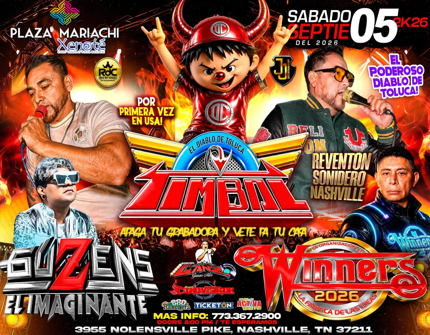 Sonido TIMBAL :: GUZENS y WINNERS en NASHVILLE TN