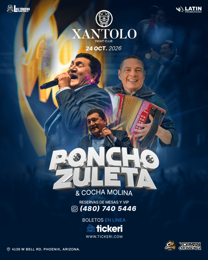 Poncho Zuleta & Cocha Molina en Phoenix Arizona