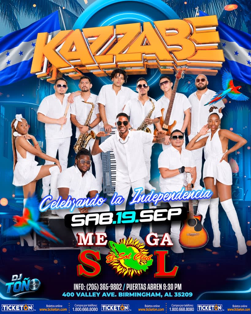 Grupo Kazzabe - Birmingham, Al (El Sol Club)