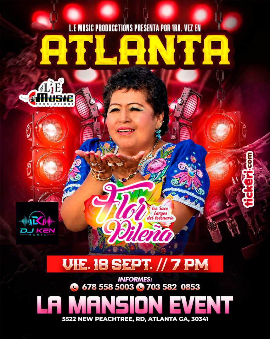 FLOR PILEÑA en ATLANTA - GEORGIA