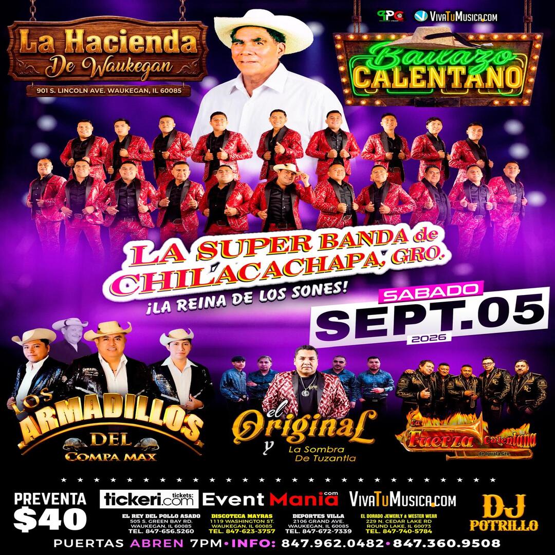 La Súper Banda de Chilacachapa, Los Armadillos de Compa Max, El Original y La Sombra de Tuzantla y La Fuerza Calentana de Iguala