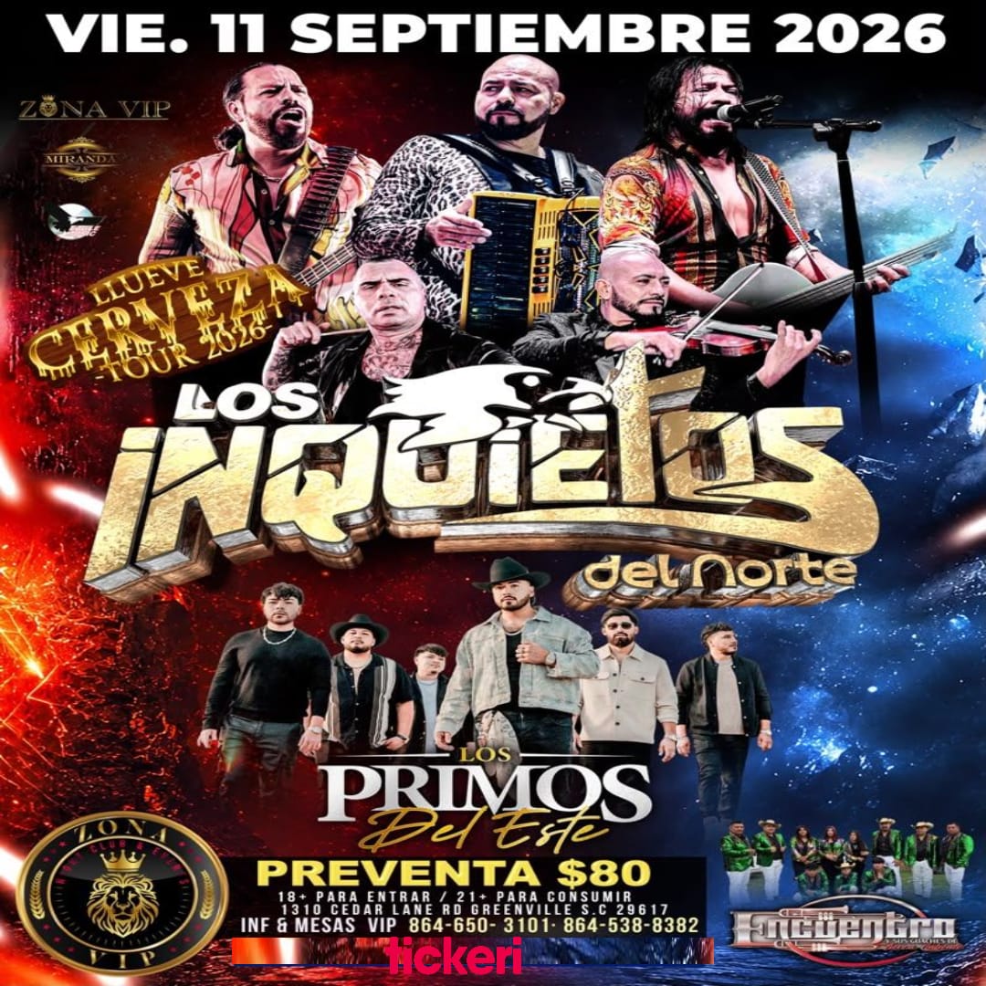 Los Inquietos del Norte en Greenville, SC