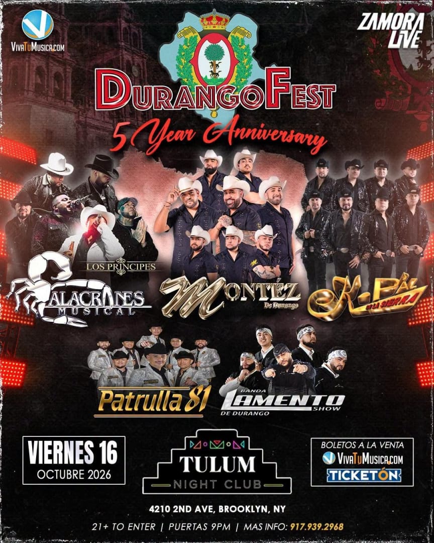 ¡El Durango Fest llega a Brooklyn! 🎸🎉