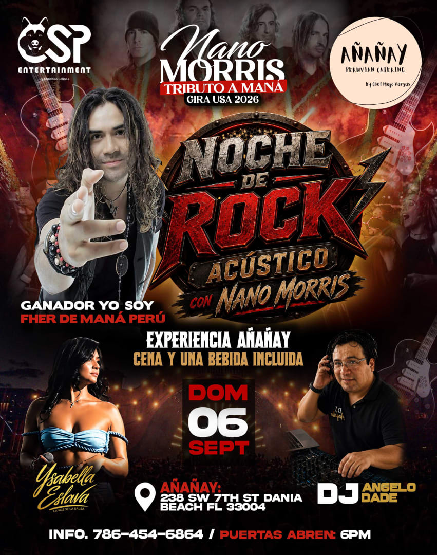 Noche de Rock en Español con Nano Morris
