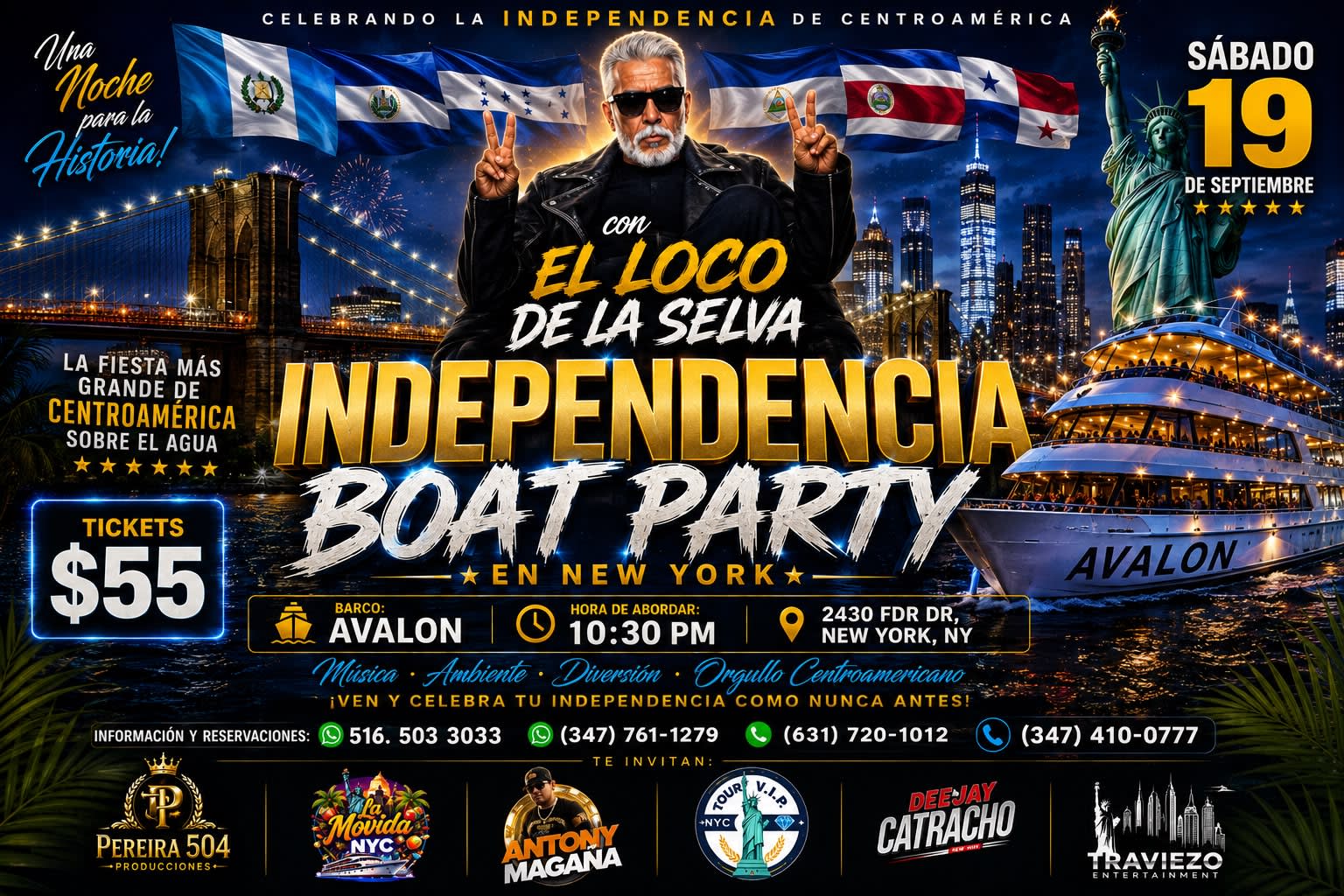 Independencia Boat Party X El Loco de la Selva