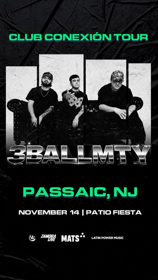 3BALLMTY EN PASSAIC CLUB CONEXION TOUR