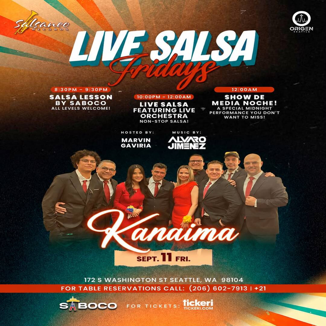 Live Salsa Fridays: Kanaima at Origen Seattle