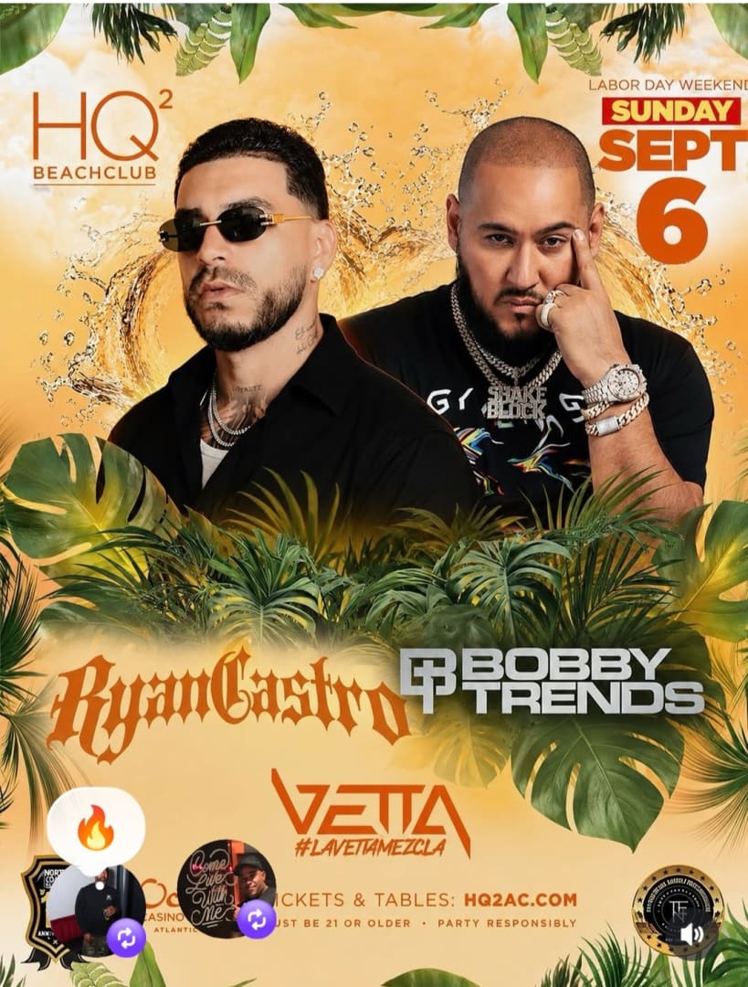 HQ2 Pool Party Labor Day Edition Ryan Castro Live With DJ Bobby Trends At HQ2 Beachclub