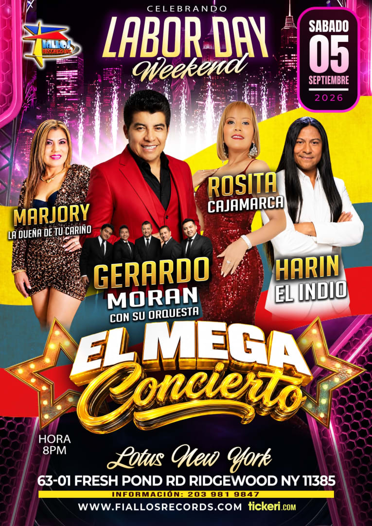 QUEENS l GERARDO MORAN Y SU ORQUESTA- ROSITA CAJAMARCA-MARJORY-HARIN EL INDIO