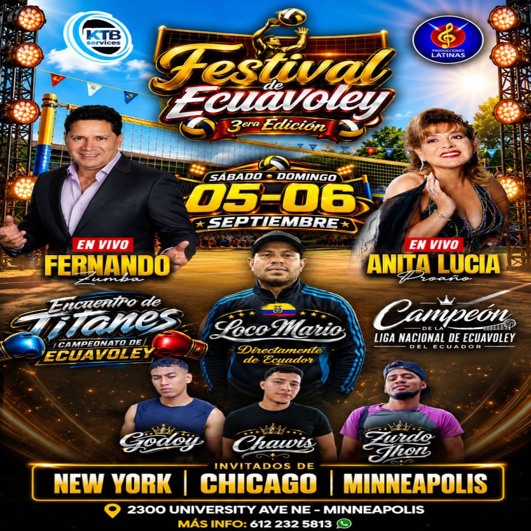 3ra Edición de Ecuavoley en Minneapolis
