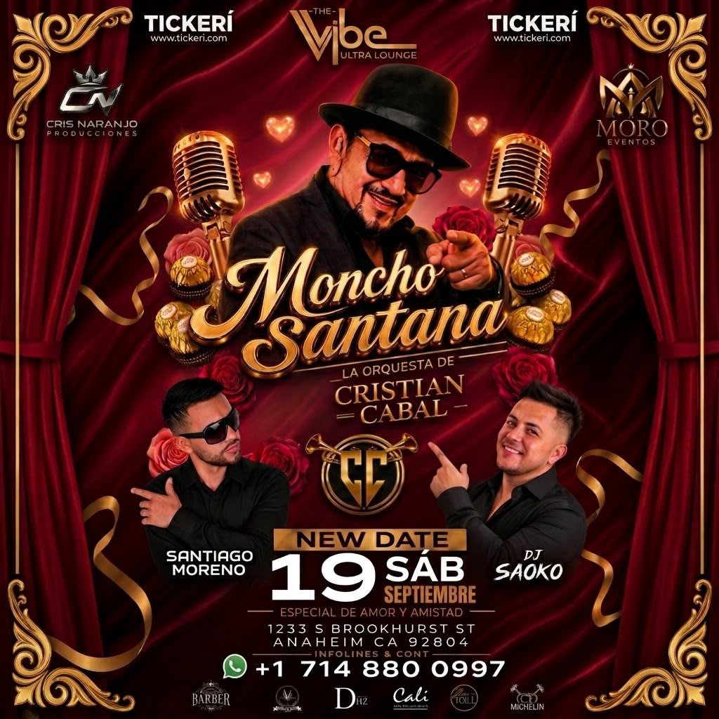 Moncho Santana en concierto .... acompañado de Santiago Moreno y Dj Saoko - Anaheim