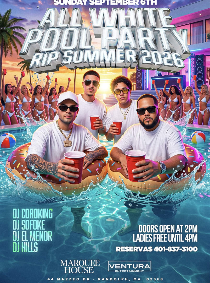 ALL WHITE POOL PARTY | MARQUEE HOUSE | RANDOLPH, MA