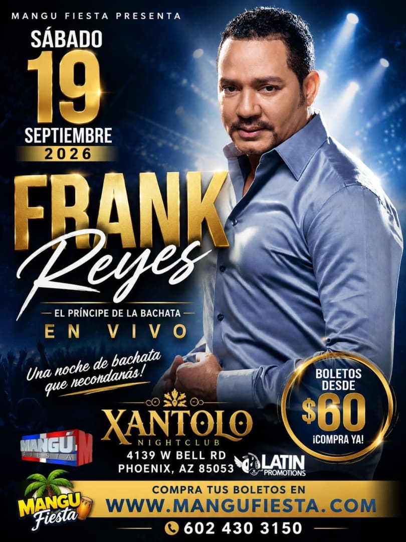 Frank Reyes El Principe de la Bachata LIVE en Phoenix