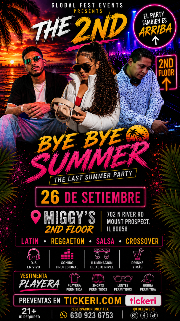 THE 2ND BYE BYE SUMMER - FIESTA PLAYERA