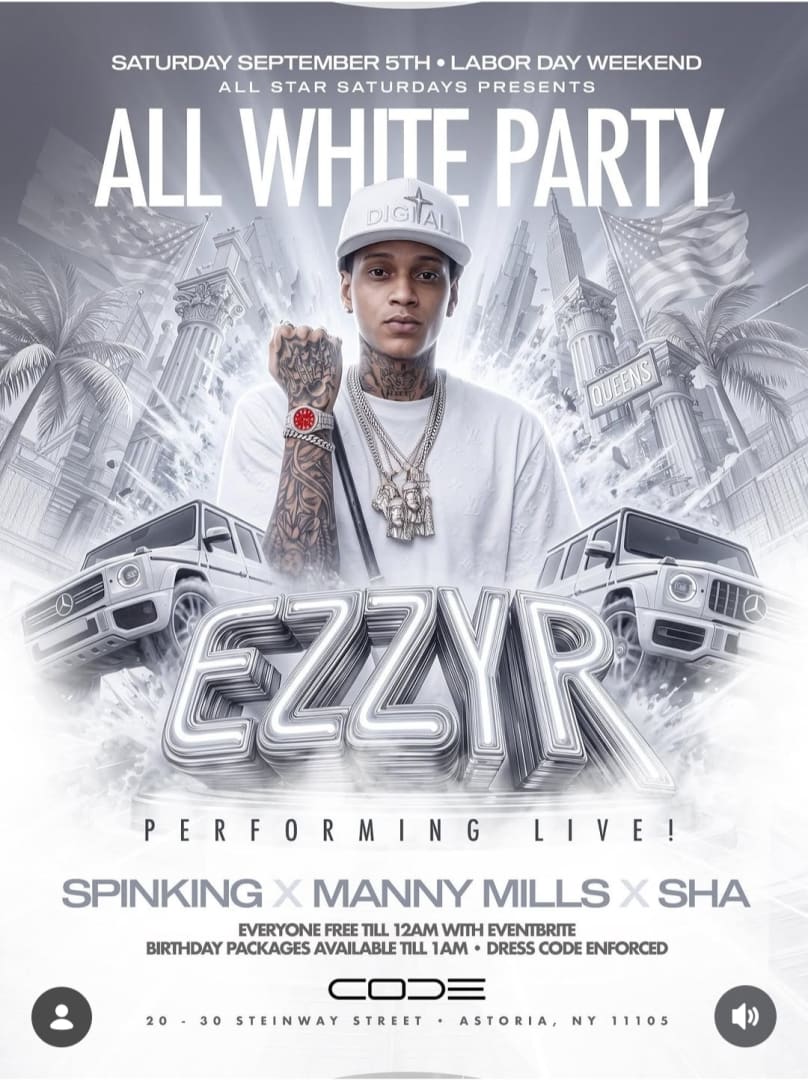 All Star Saturdays All White Party Labor Day Weekend Edition Ezzy