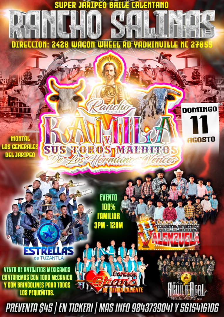 Super Jaripeo Baile Calentano in Yadkinville - Tickets 2024-08-11