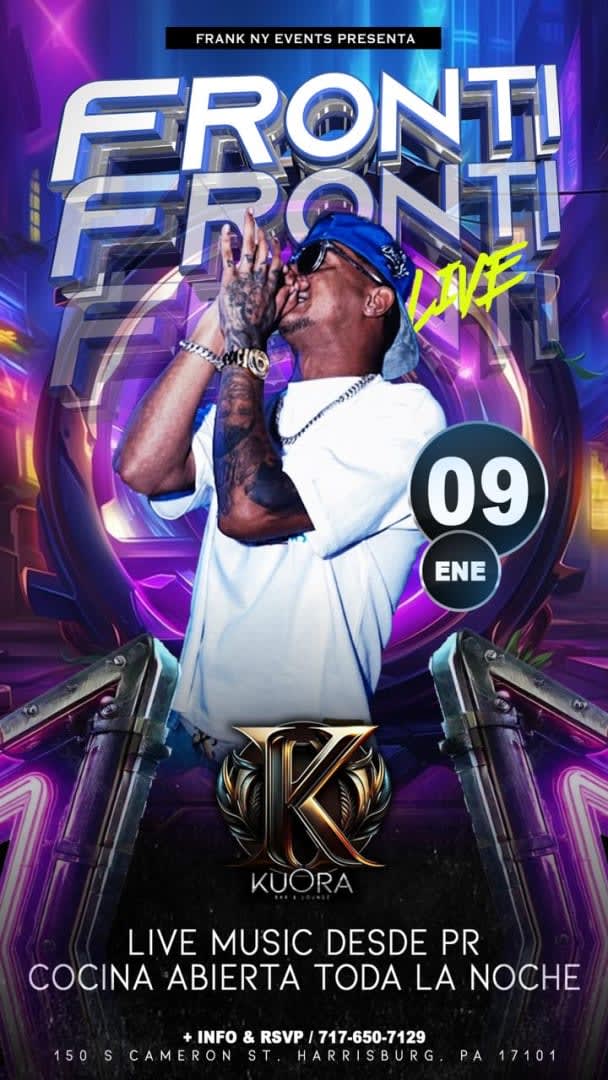 FRONTI in Harrisburg - Tickets 2026-01-09 | Kuora Bar & Lounge