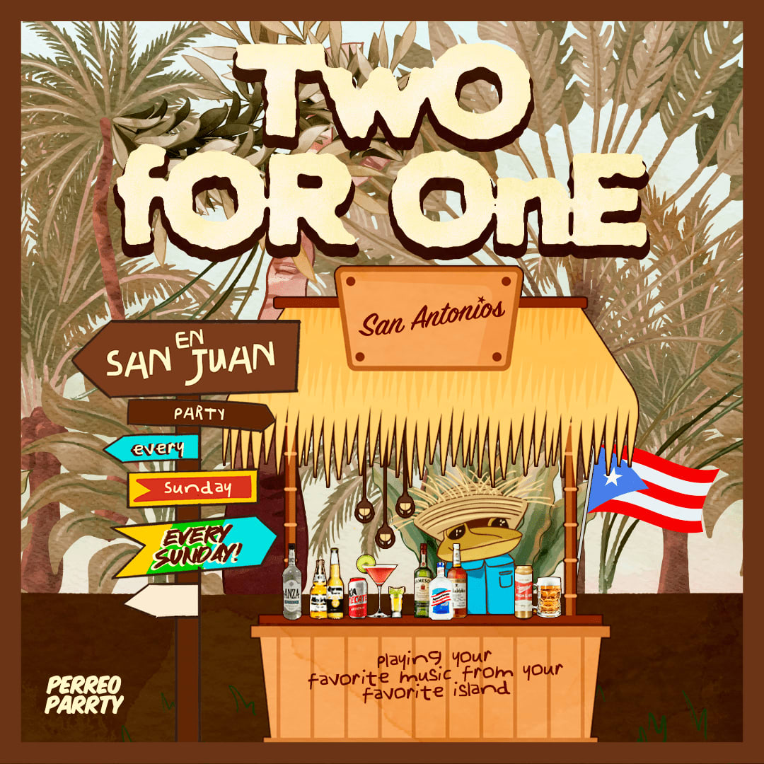 2-for-1 in San Juan - Latin Sunday Party @ Reggaeton Bar San Antonios