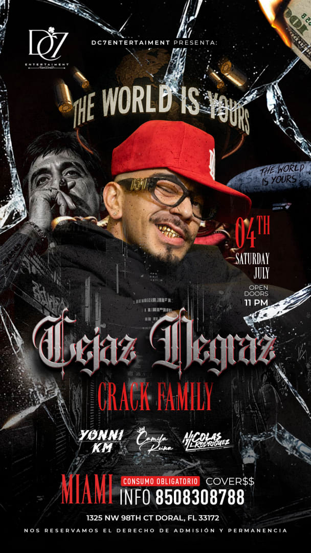 Cejaz negraz Miami 4 julio in Doral - Tickets 2026-07-04