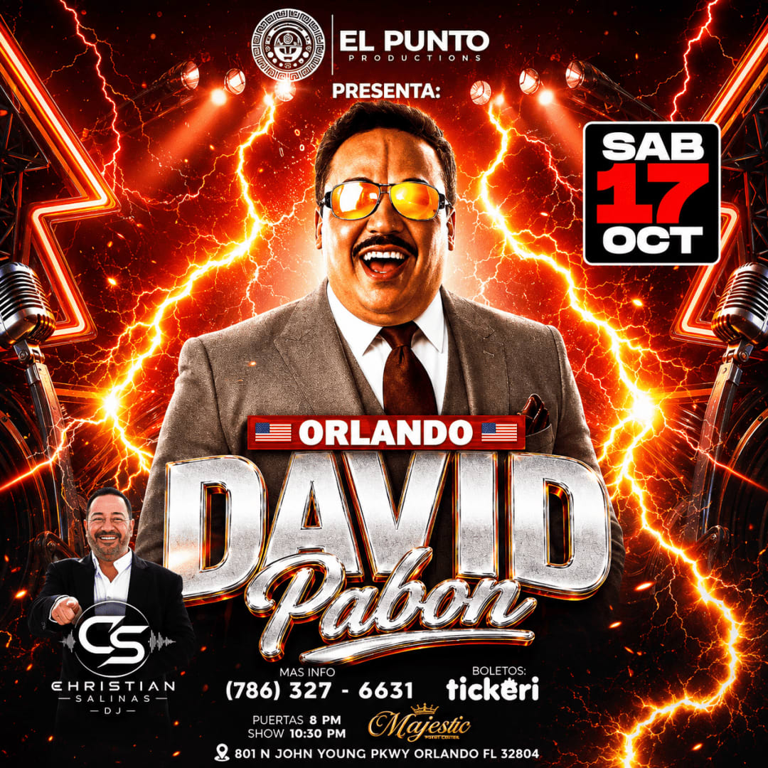 DAVID PABON EN ORLANDO MAJESTIC EVENT CENTER