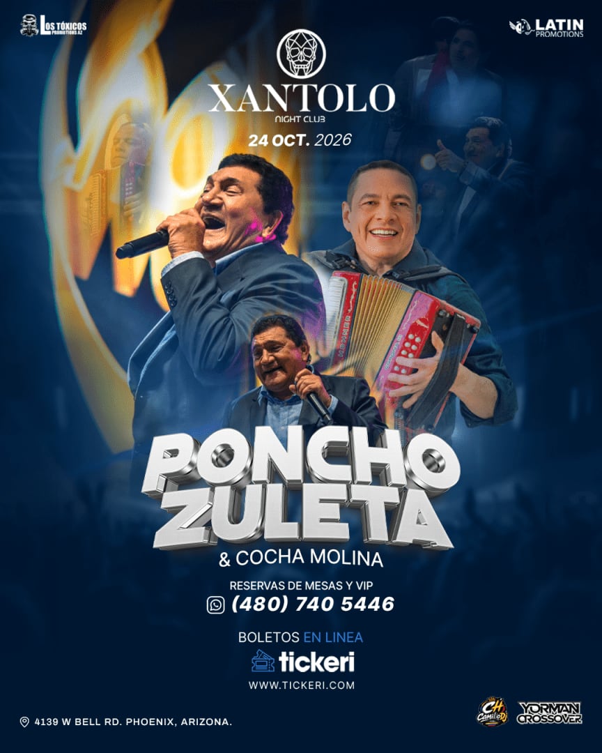 Poncho Zuleta & Cocha Molina en Phoenix Arizona