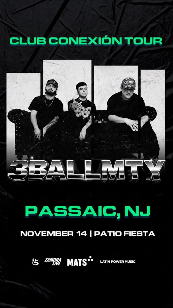 3BALLMTY EN PASSAIC CLUB CONEXION TOUR
