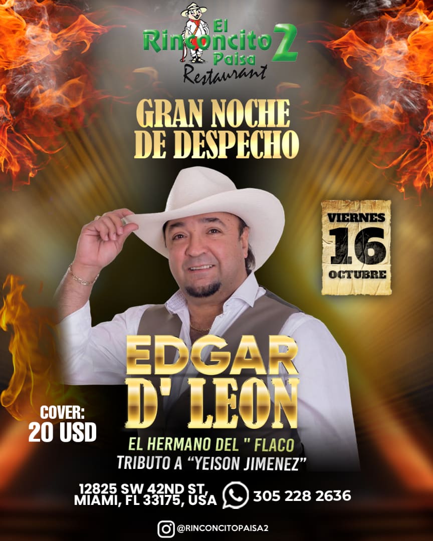 EDGAR DE LEON GRAN NOCHE DE DESPECHO