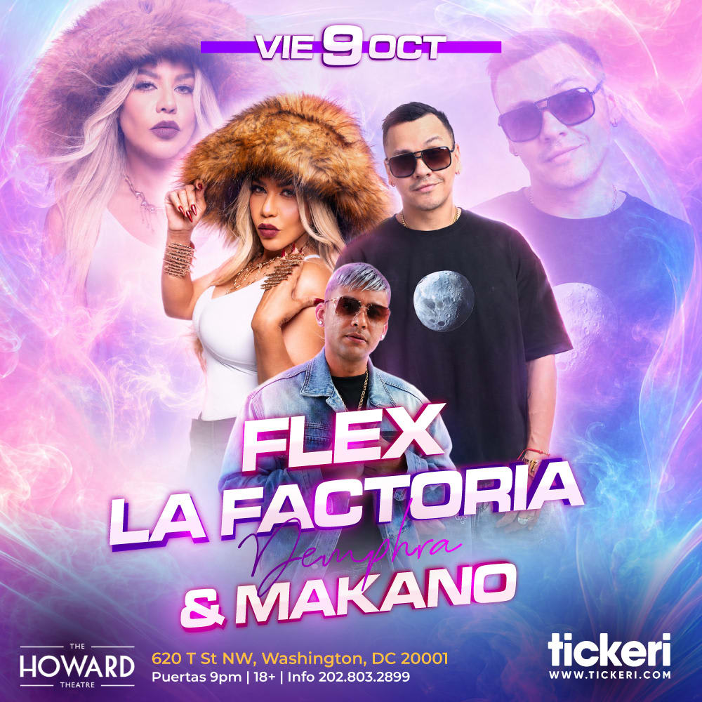 Flex, Demphra La Factoria y Makano en Washington DC