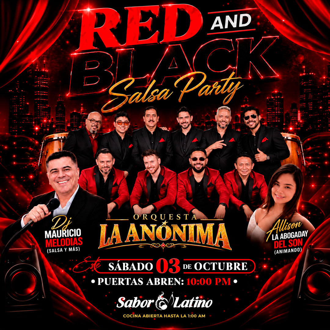 RED AND BLACK ORQUESTA LA ANÓNIMA | Sabor Latino