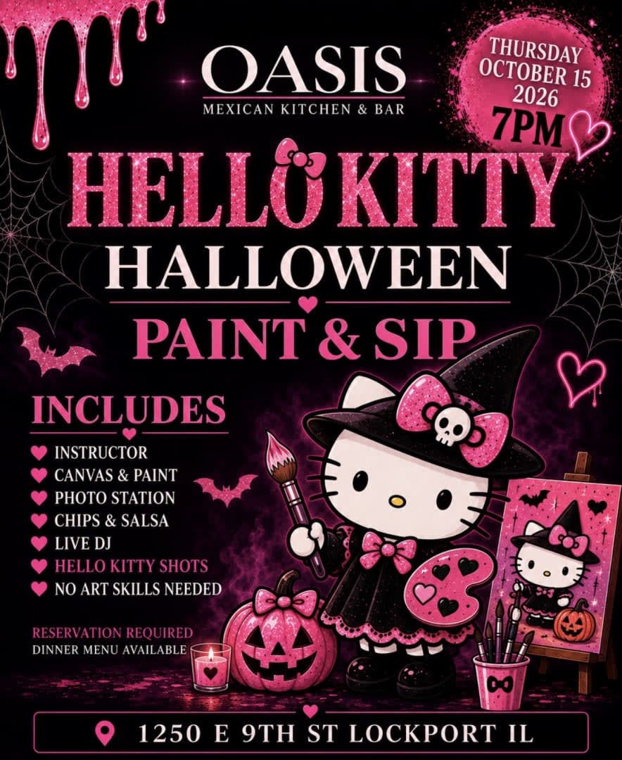 Hello Kitty Paint & Sip