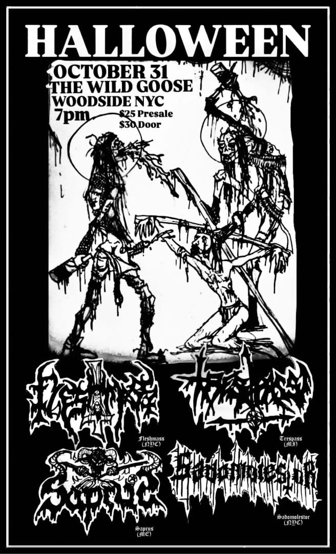 Fleshmass, Saprus, Trespass, Sadomolestor