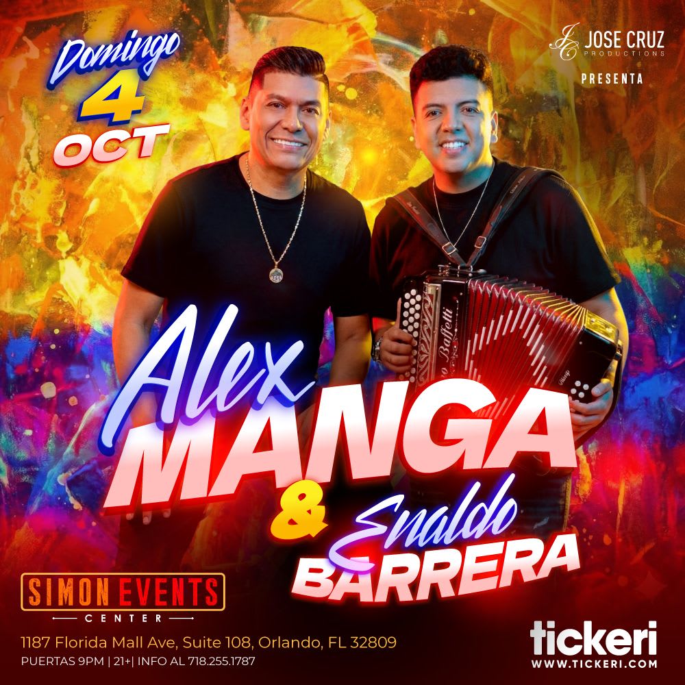 Alex Manga y Enaldo Barrera Jr. en Orlando