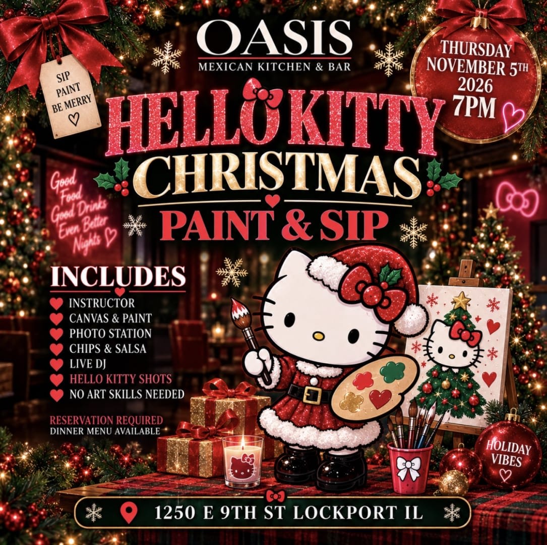 Hello Kitty Christmas Edition Paint & Sip